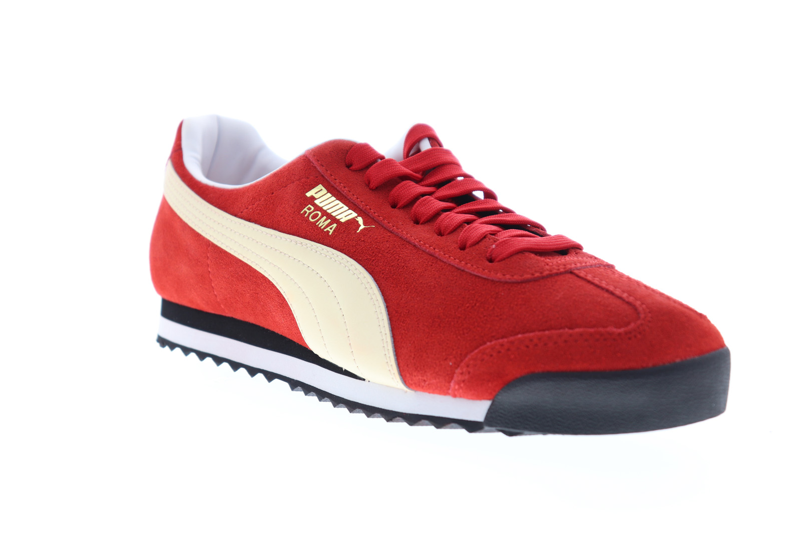 Puma Roma Suede Mens Red Suede Low Top Lace Up Sneakers Shoes 9 eBay